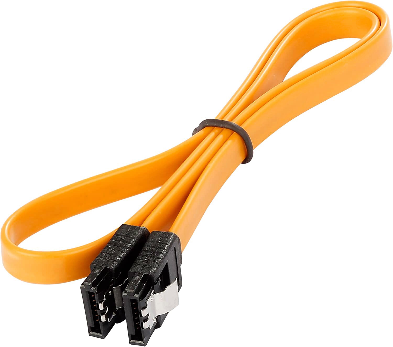 6pack SATA Cable III 6Gbps Straight HDD SDD Data Cable with Locking Latch 15 in