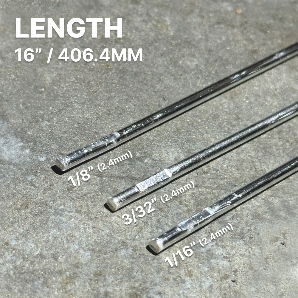 ER4043 1-lb 3/32" x 16" Aluminum Welding Rod - TIG Filler Rod, TIG Rod
