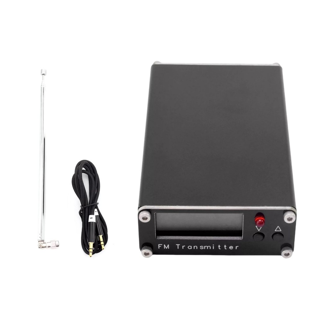 5V 0.5W FM Transmitter 76MHz-108MHz LCD Display Stereo Audio Antenna FM-D5W2