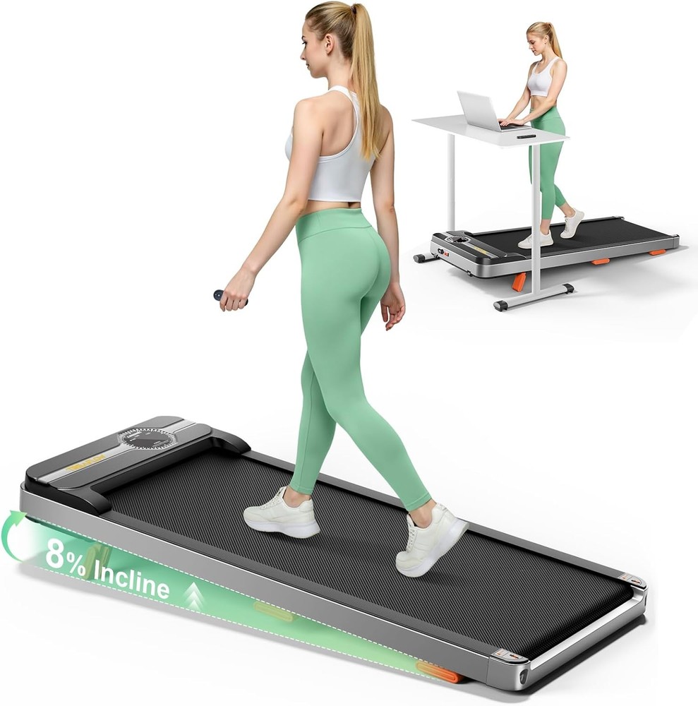 Under Desk Treadmill Walking Pad 2.5HP Remote