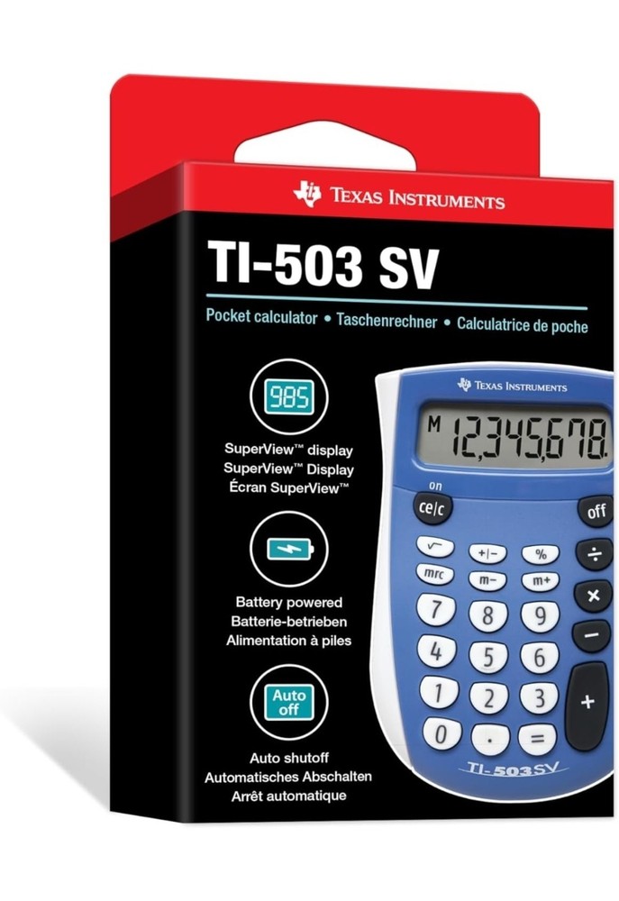 Texas Instruments 503 SV Basic Calculator