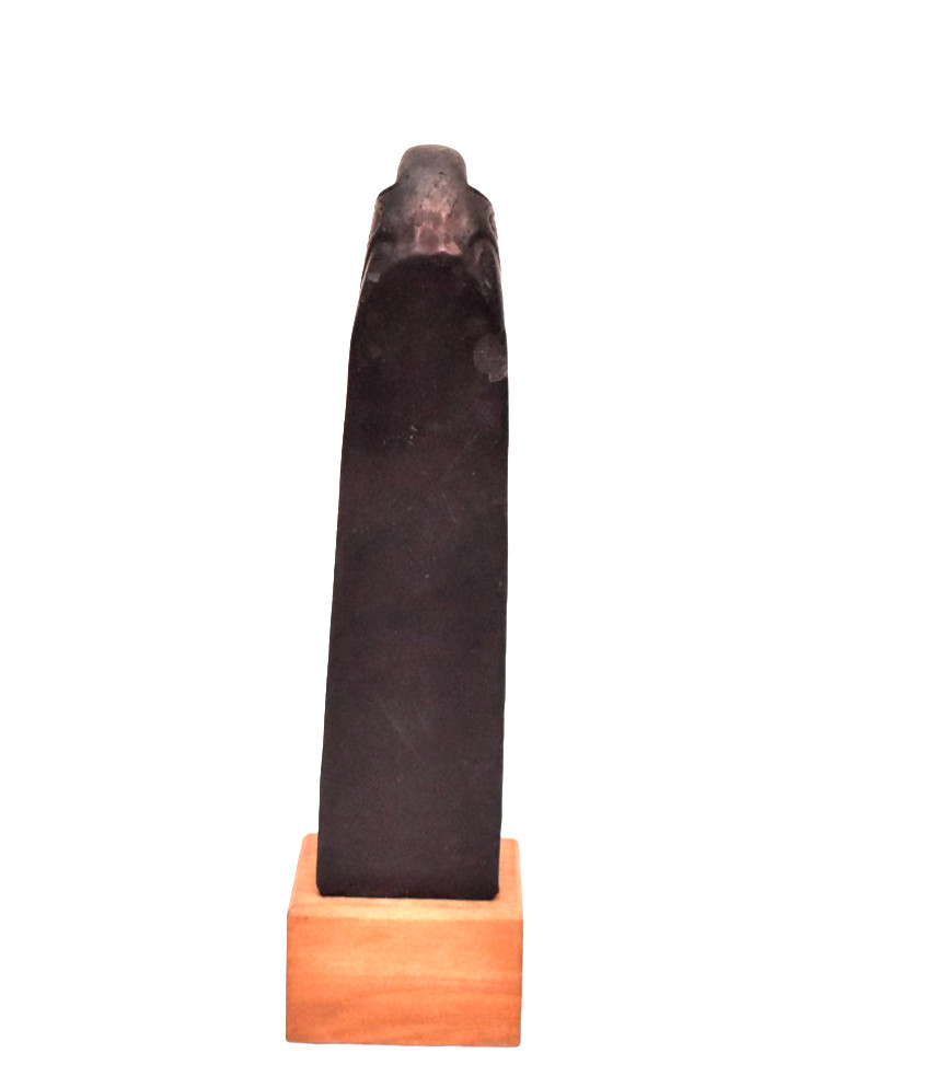 Antique Northwest Coast; Haida, Carved Black Argillite Totem pole 6" Tall