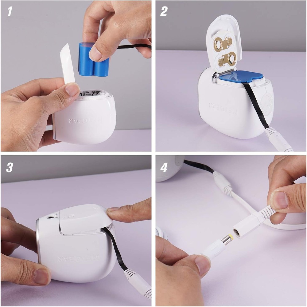 Power Adapter Compatible with Arlo (Replace CR123A), 25Feet/7.5m White