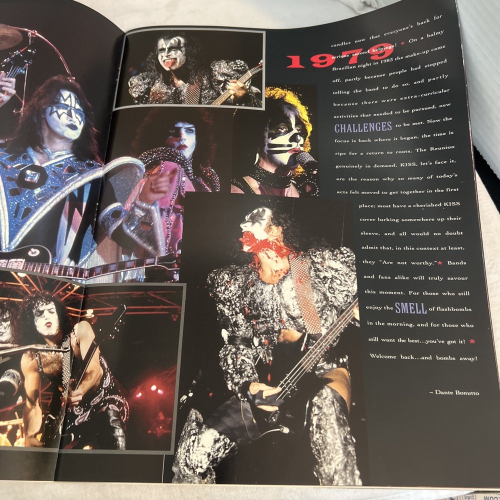 KISS -Alive/Worldwide 1996-97 Black Concert Program Tour Booklet