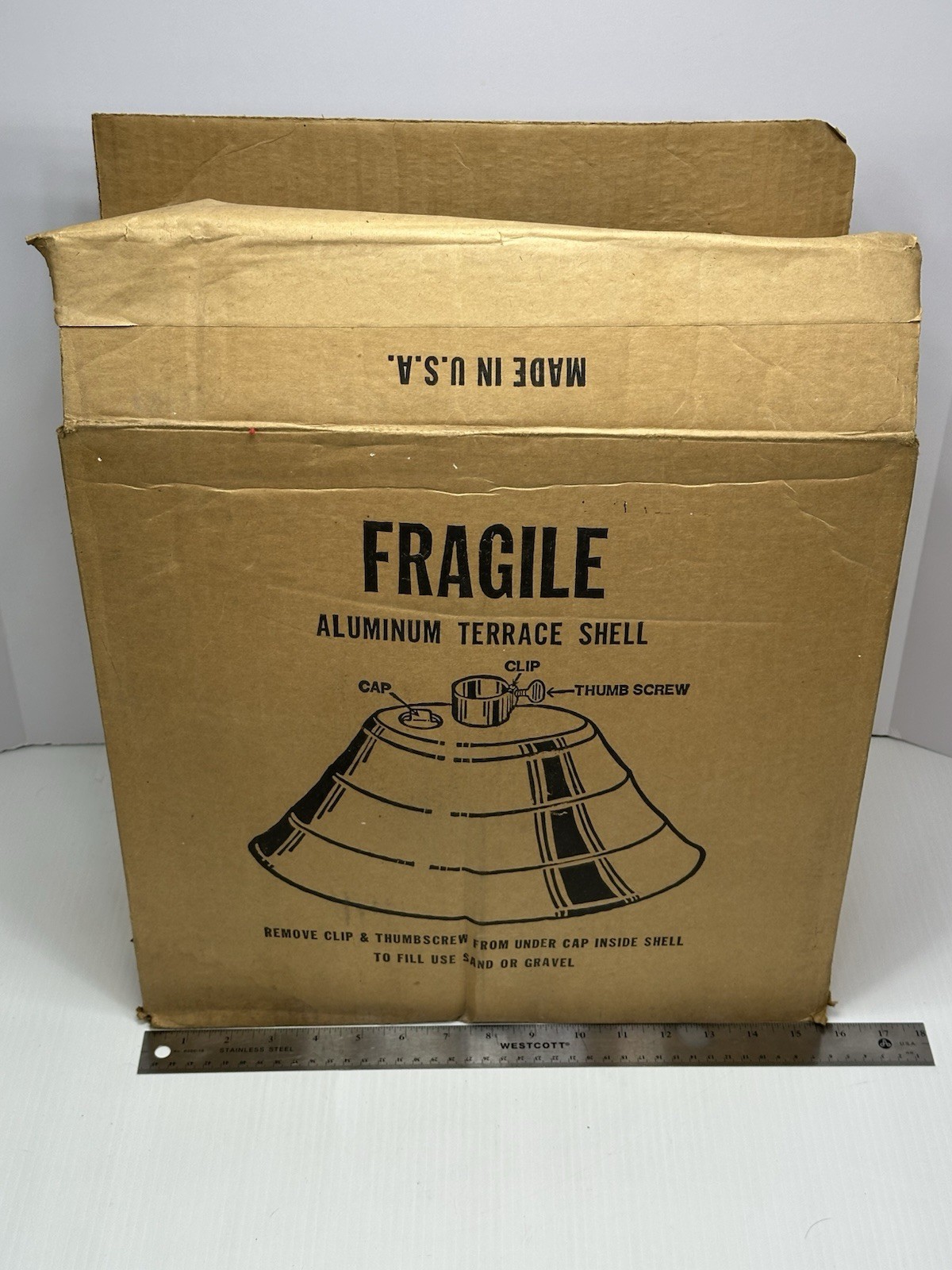 VTG Patio Umbrella Stand Aluminum Terrace Shell USA Shipped To Boston Beer Co