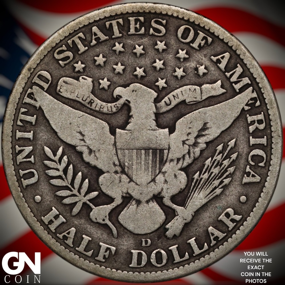 1915 D Barber Half Dollar A3149