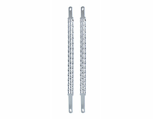 NEW! 20 TRIPLE FLAT TWISTED SPRING FORK BARS CHROME.