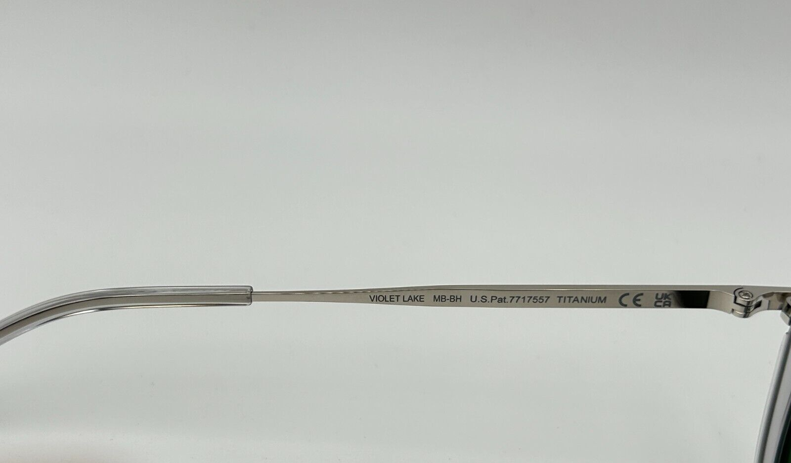 MAUI JIM Polarized Sunglasses MJ843 11 Violet Lake Silver Clear Blue Hawaii NIB