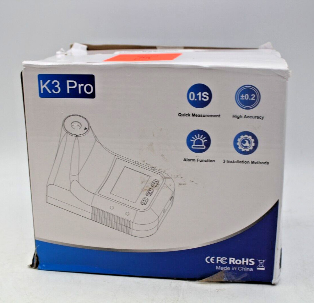 Letusto: K3 Pro - Wall Mounted Infared Temperature Reader (Minor box damage)