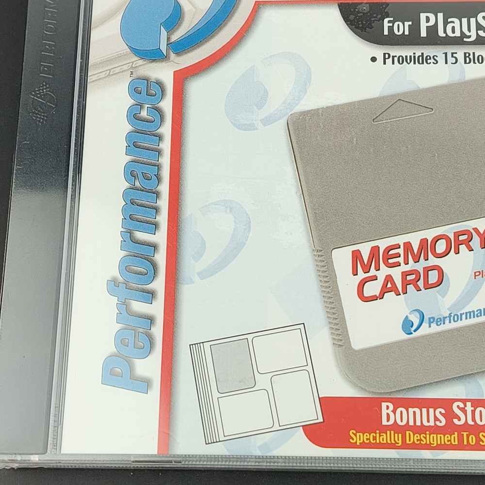 Memory Card PS1 with Storage Case New Sealed