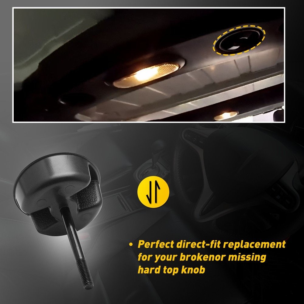 Hard Top Mounting Screw Knobs For Jeep JK Wrangler 07-17 Mount Tab Replacement A
