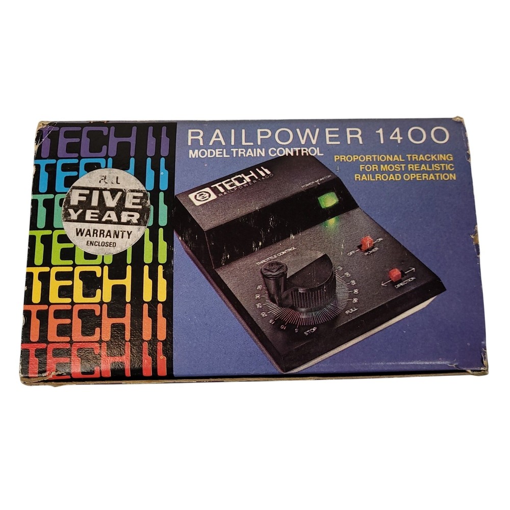 Vintage MRC Tech II Railmaster 1400 Model Train Controller Railroad Power Pack
