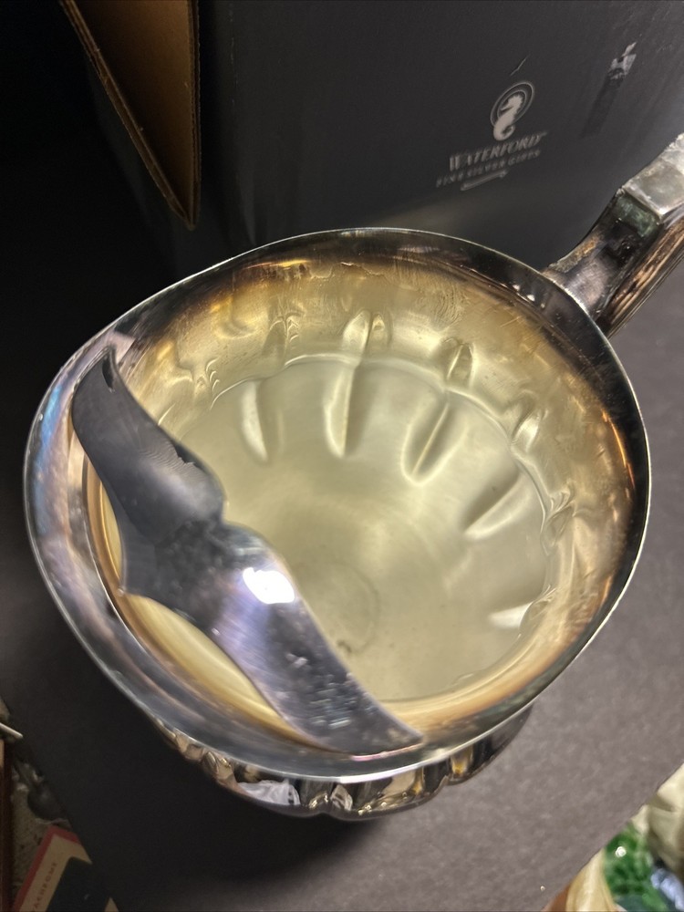 Waterford Silver Plated Pitcher 8” Fine Silver Gifts w/ Tag & Box #P