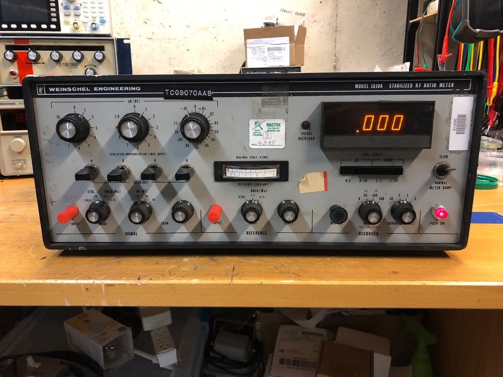 1A - Weinschel Engineering 1801A Stabilized RF Ratio Meter