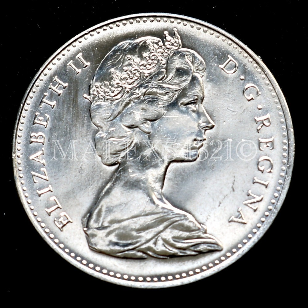 🇨🇦​ CANADA 1967 CONFEDERATION 5 CENTS NICKEL *RABBIT* UNCIRCULATED