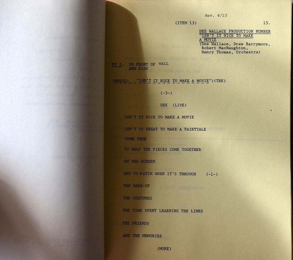 1983 " Movie Blockbusters! " CBS Television Original Screenplay Script
