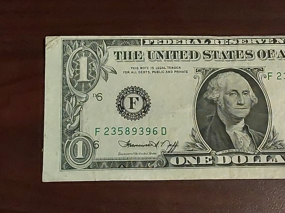 1974 $1 Bill - Cutting Error & Shifted Overprint! MAJOR MULTI-ERROR NOTE! 1