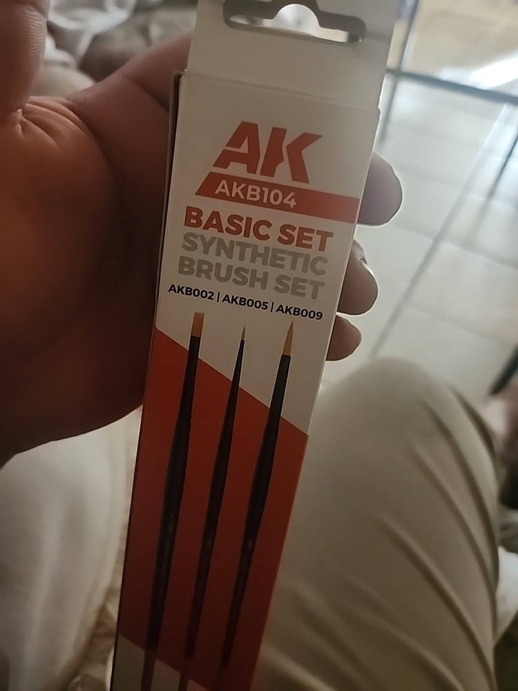 AK Interactive AKB104 Basic Brushes Set (3pcs) - US