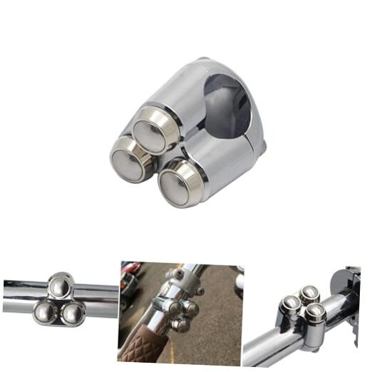 Universal 3 Buttons CNC Hand Control Momentary Switch Micro 1 Inch Chrome
