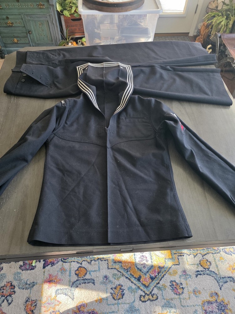 Vintage Navy Uniform  Wool 2 Piece