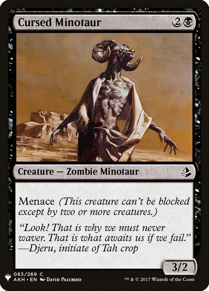 Cursed Minotaur The List Reprints 85 MTG LP
