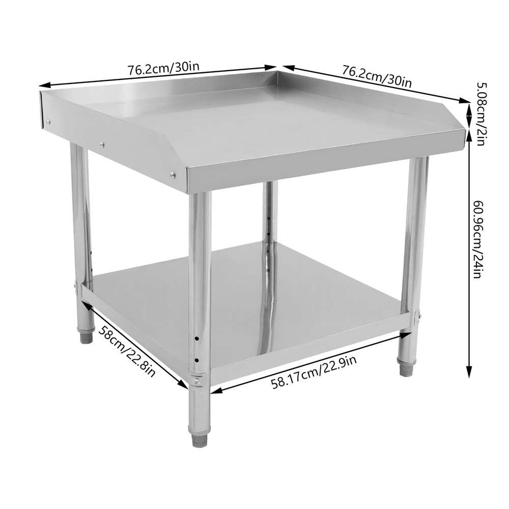 Adjustable Work Table Commercial Stainless Steel Prep Table for Kitchen