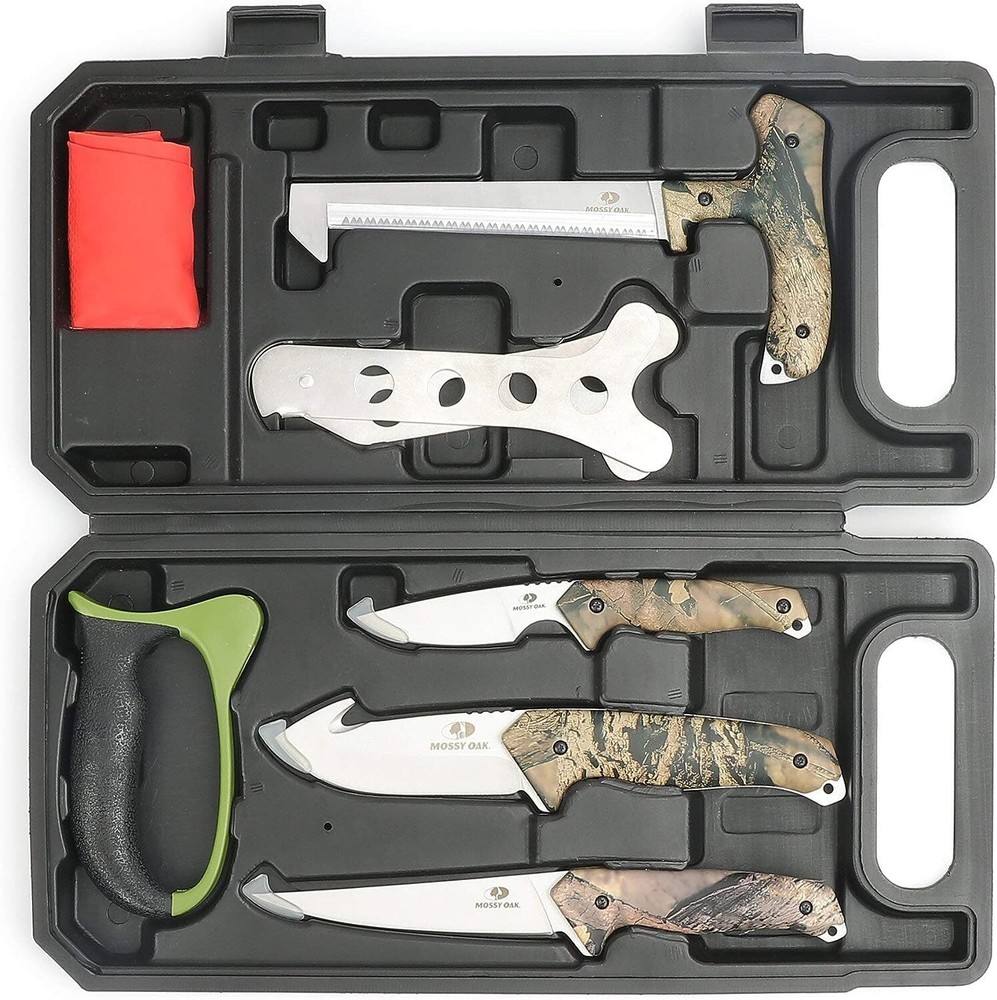 Hunting Field Dressing Kit - Portable Butcher Game Processor Set 8-piece