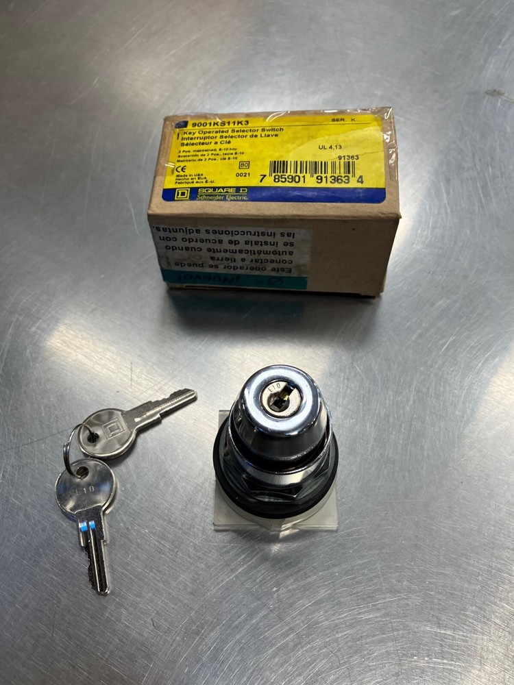 SQUARE D 9001KS11K 30mm Type K, keyed selector switch