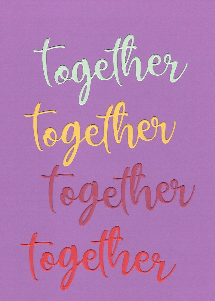 TOGETHER # 5 die cuts scrapbook cards