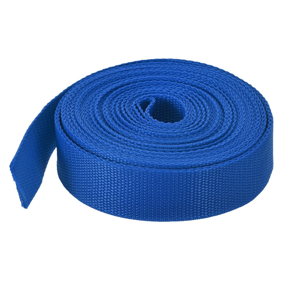 Lightweight Polypropylene Webbing Strap 3.8cm 10 Yard Blue