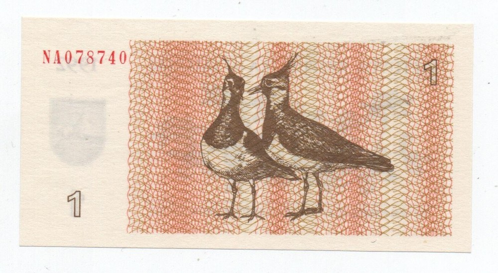 LITHUANIA 1 TALONAS 1992 PICK 39 UNC