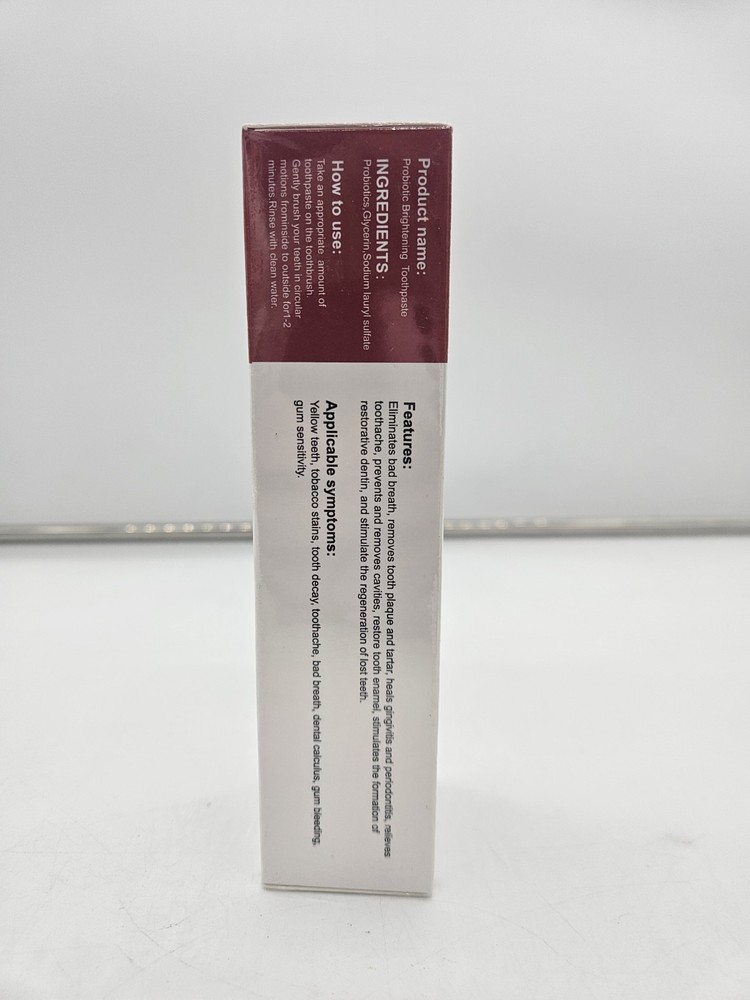 1Pc Probiotics Brightening Toothpaste Deep Cleansing Oral Care Toothpaste