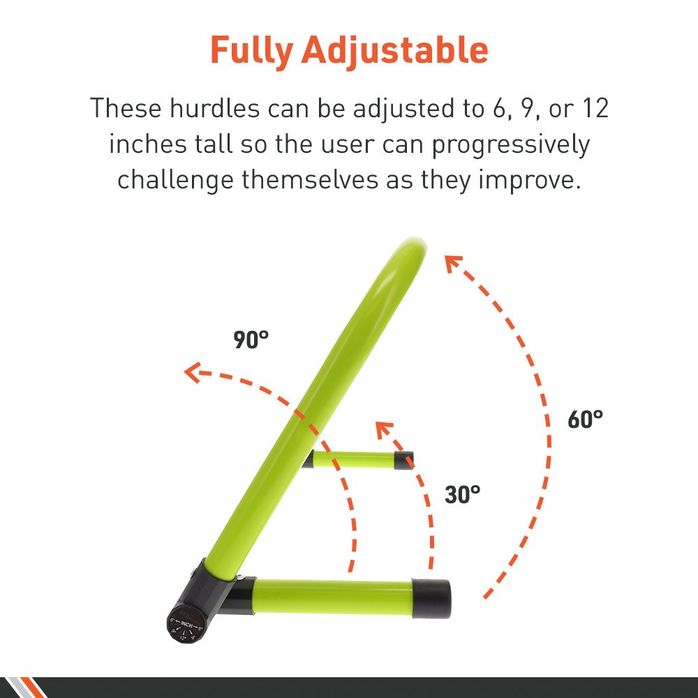 Body Sport Adjustable Athletic Speed Training Hurdles, Jumping & Speed Training