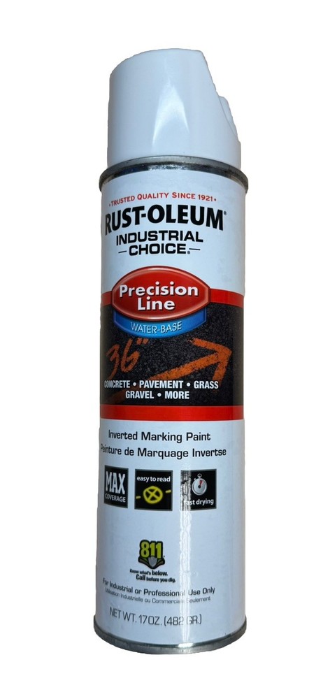 Rust-Oleum Precision Line Marking Paint, 17 Oz, White