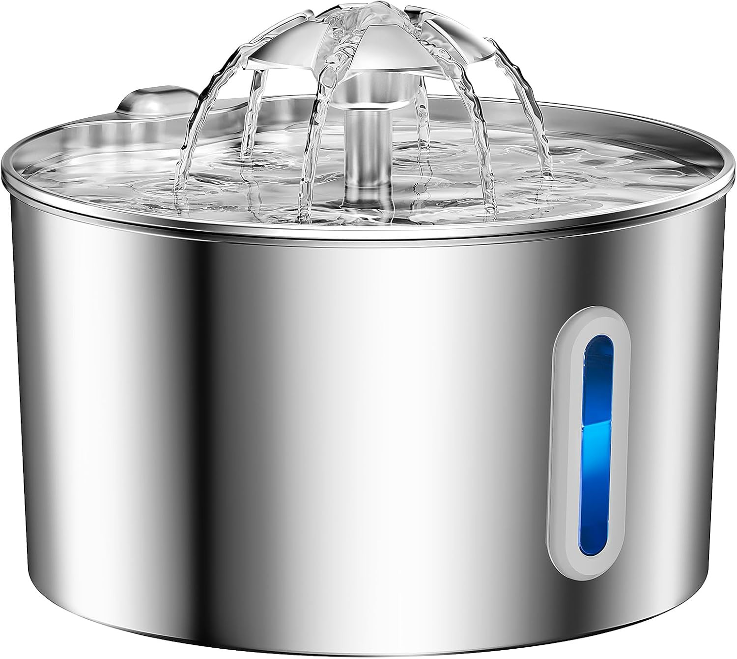 Cat Water Fountain Stainless Steel - 74Oz/2.2L Corded Pet Water Dispenser Automa