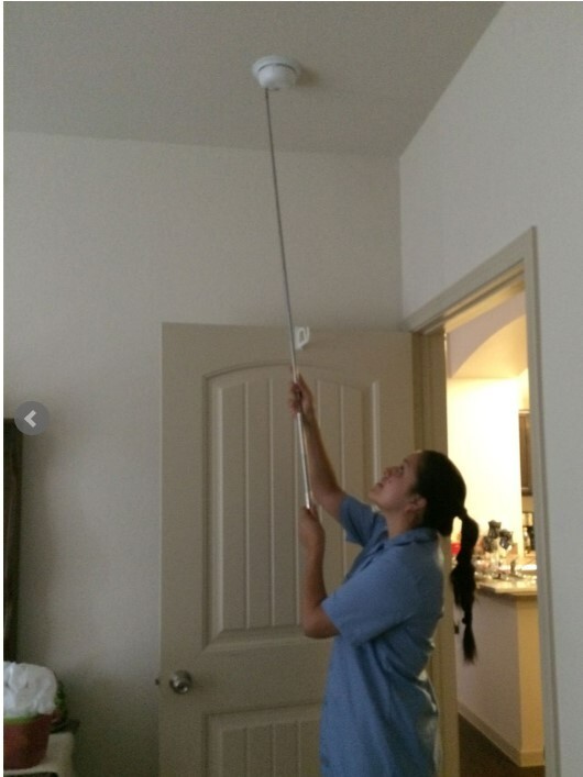 Smoke Detector testing pole