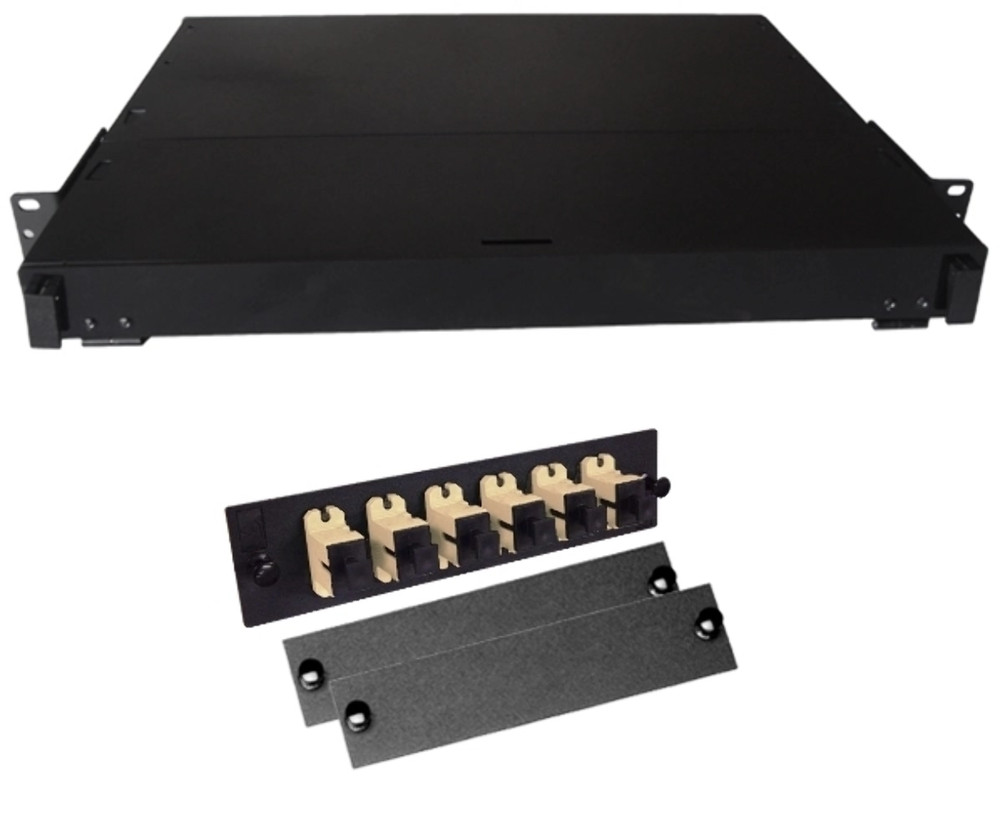 Fiber Rackmount Panel Front Panel Covered 6 SC MM