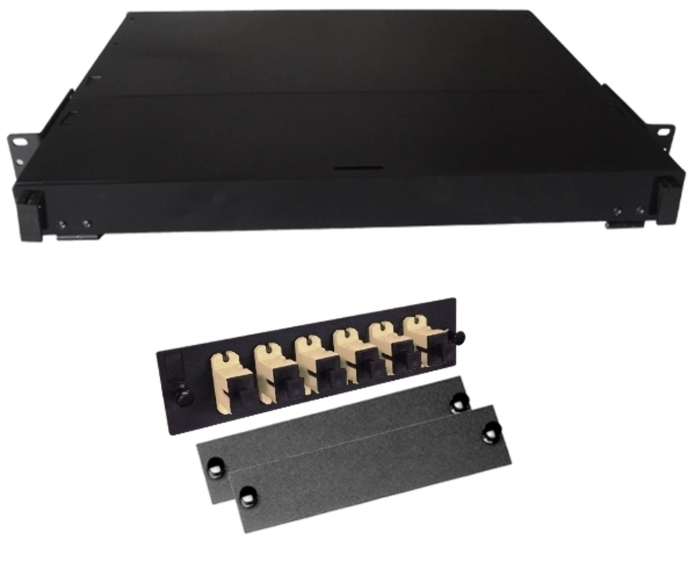 Fiber Rackmount Panel Front Panel Covered 6 SC MM