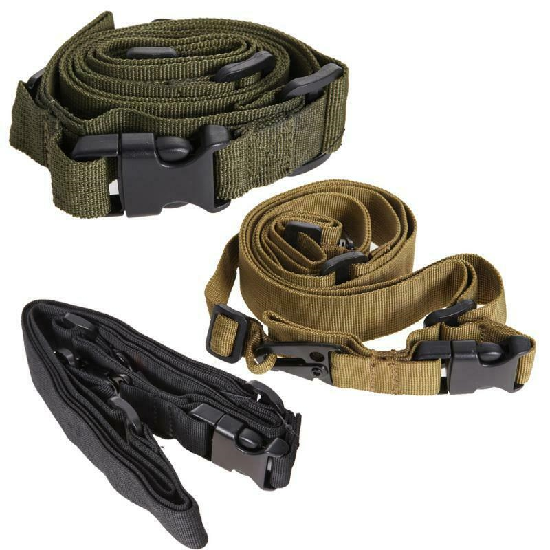 One Single /Two /Three/One Point Rifle Sling Tactical Gun Sling Strap Adjustable