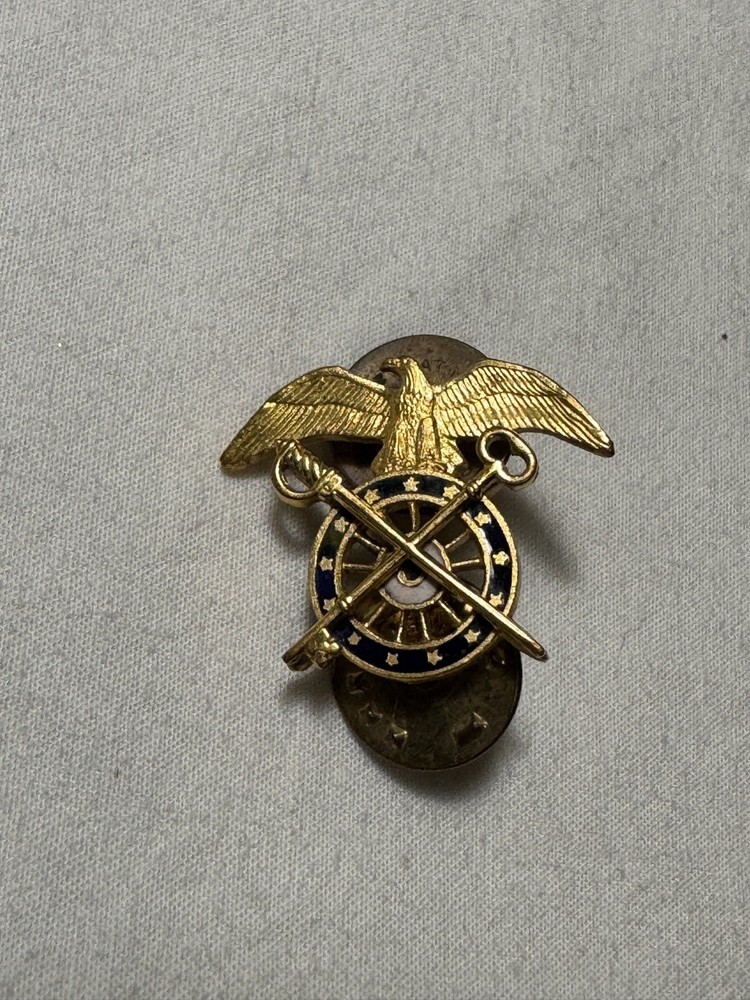Vintage Quartermaster Corps Insignia Clasp Back Viet Nam