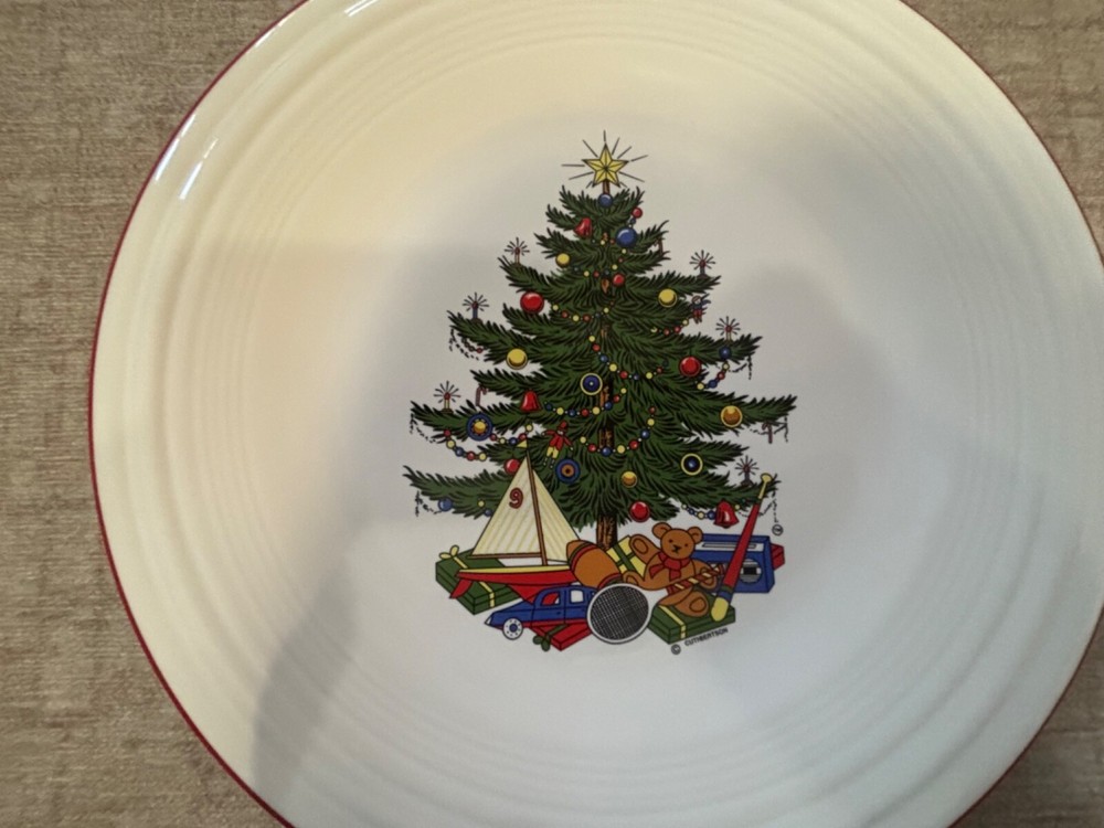 Fiesta Christmas Tree 4 piece place setting by Cuthbertson. Rare.