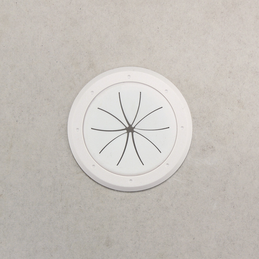 Construct Pro Speedy'Z Spring-Lock 2" Cable Pass Through Port Grommet White Each