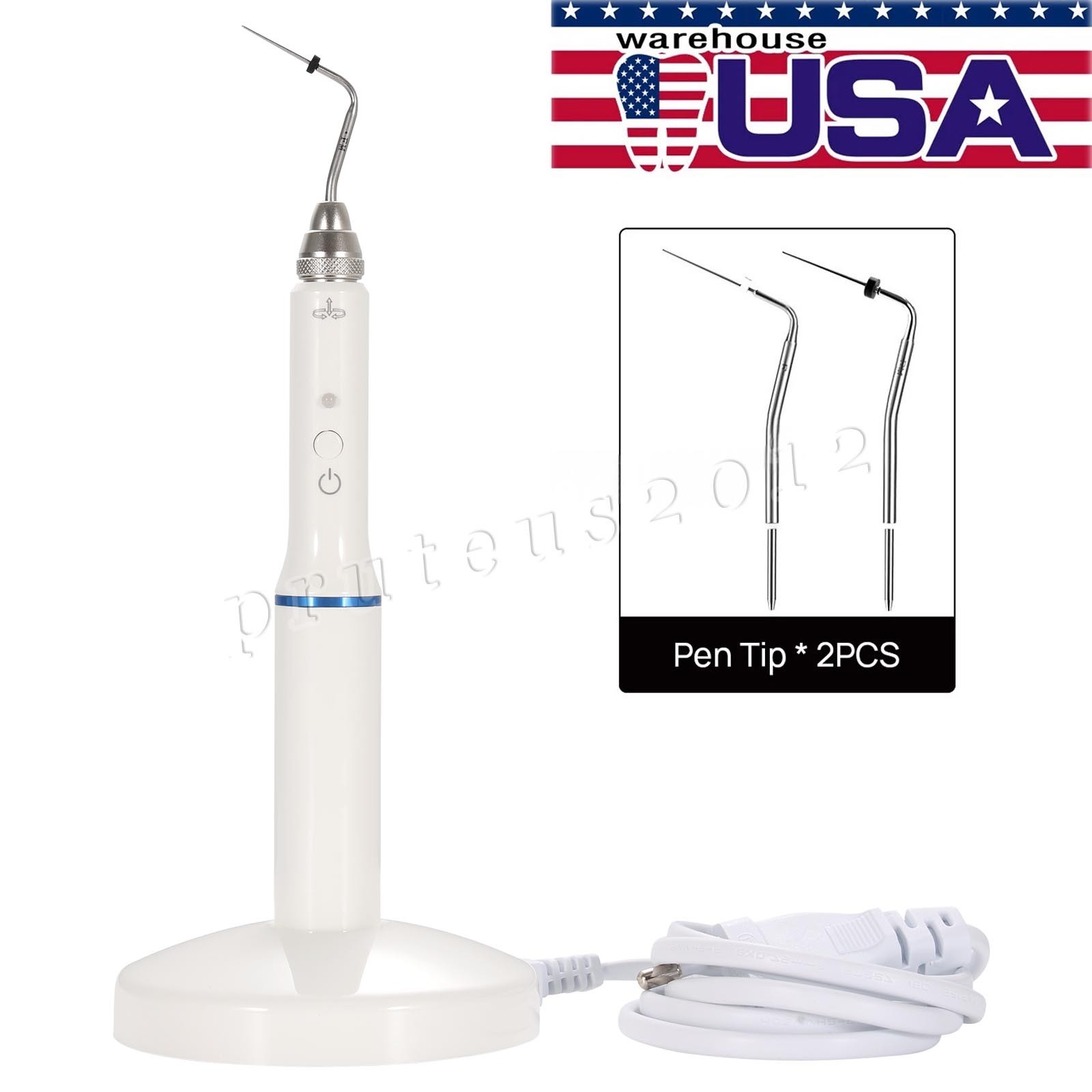 Dental Gutta Percha Obturation System Endo Heated Pen Wireless Eododontic+2 Tips