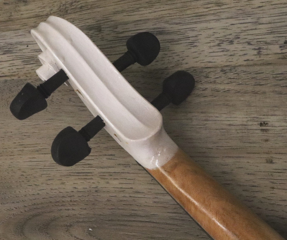 White Solid Wood Violin Package 4/4 Full Size w/ Case & Bow