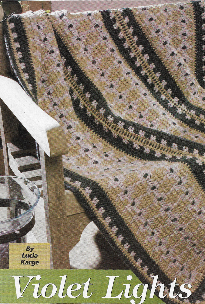 Violet Lights Afghan crochet pattern instructions