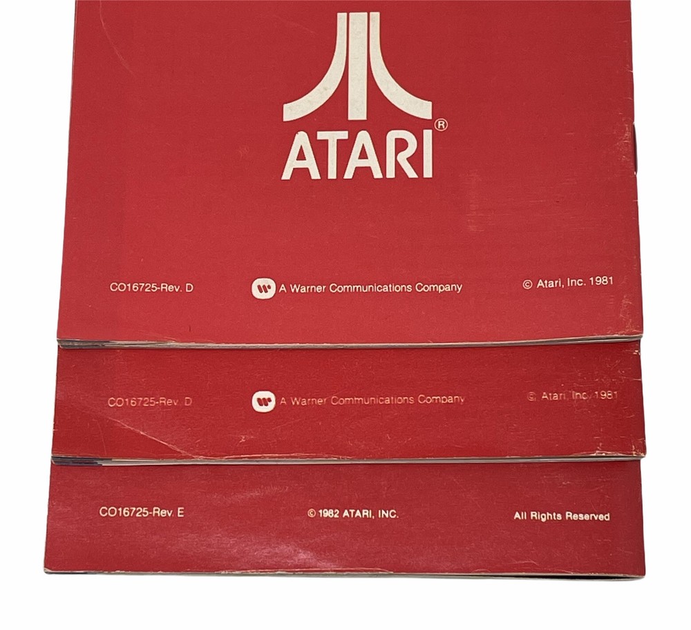 Atari Catalog 5 x LOT VTG 1981 1982 Video Computer System Game Program Cartridge