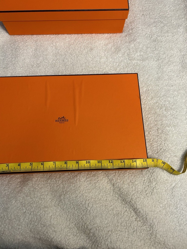 Authentic Hermès Empty Orange Gift Box Set (3 Boxes)