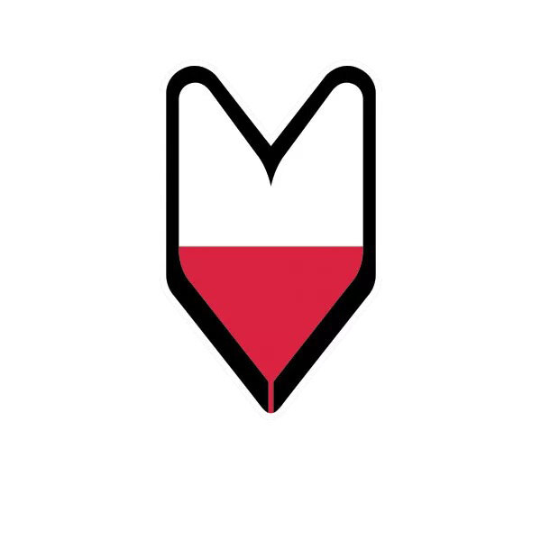 Polish Driver Badge Sticker