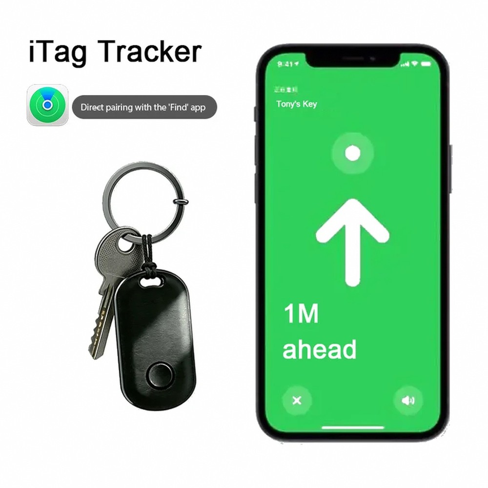 Smart Bluetooth GPS Tracker Work with Find My APP ITag Anti Lost Reminder