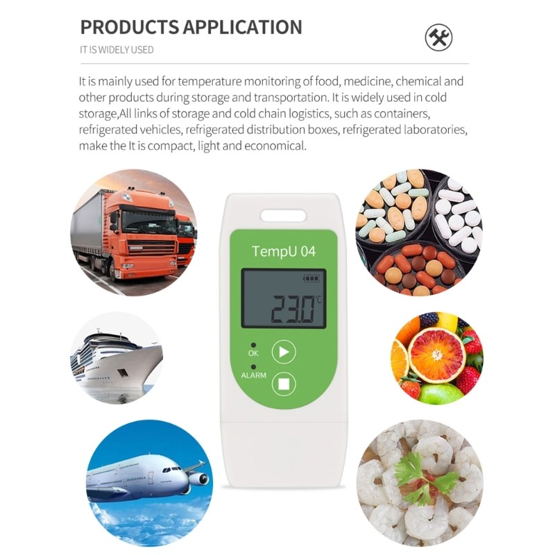 Precise Temperature Recorder USB USB Temperature Data Logger Large Capacity